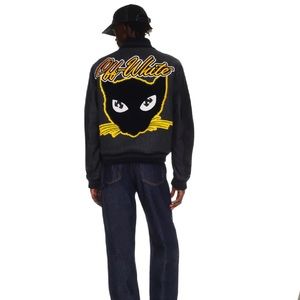 Off White - Vars Cat Leather Jacket